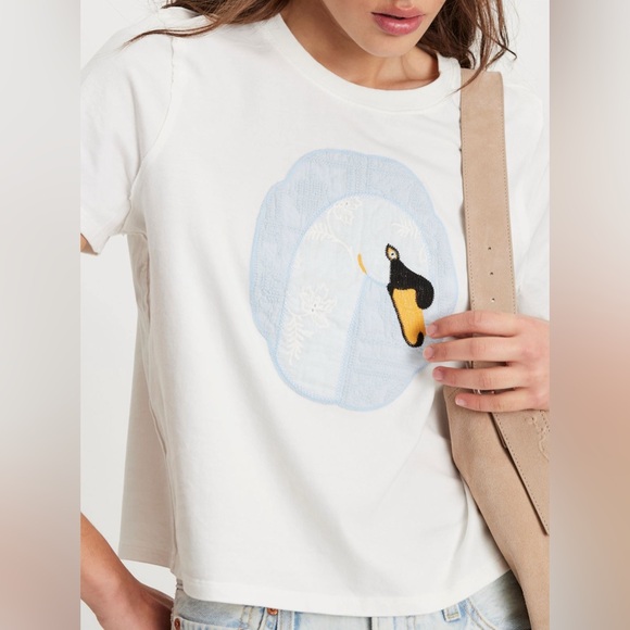 Free People Tricia Fix eyelet animal tee - Picture 3 of 8